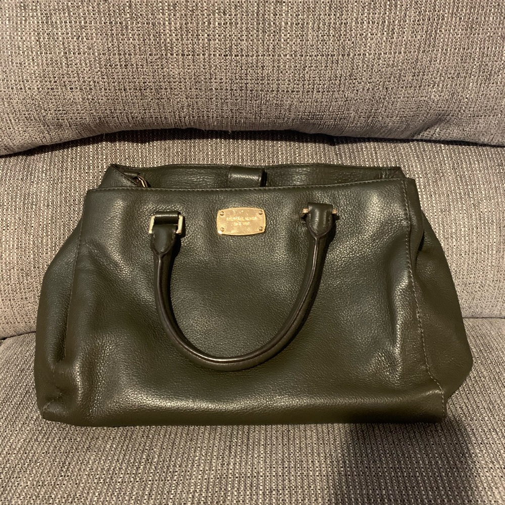 Olive Green Leather Michael Kors Bag